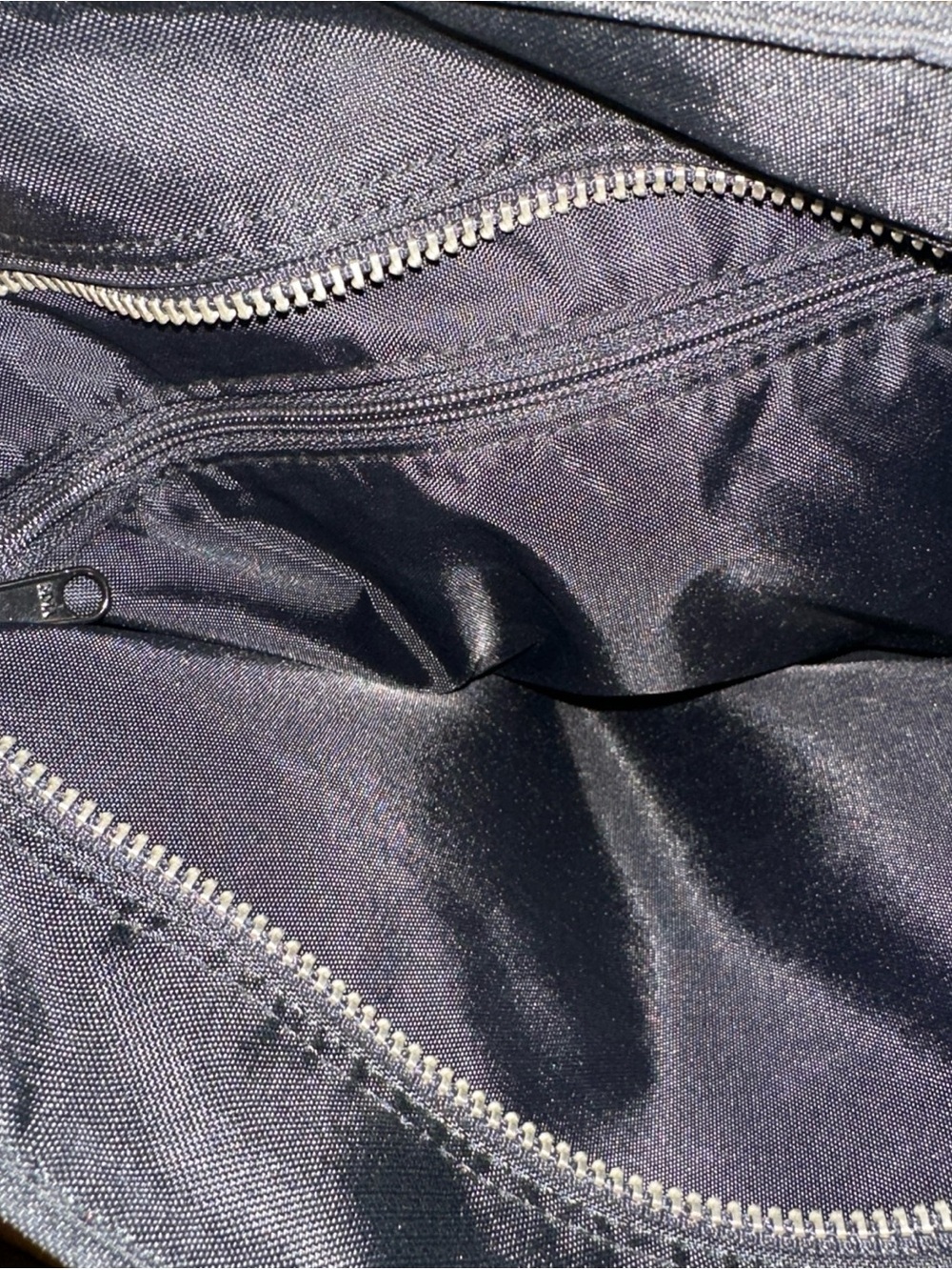 Burberry XL Blue Label Nylon Black Zippered Tote - Picture 11 of 12